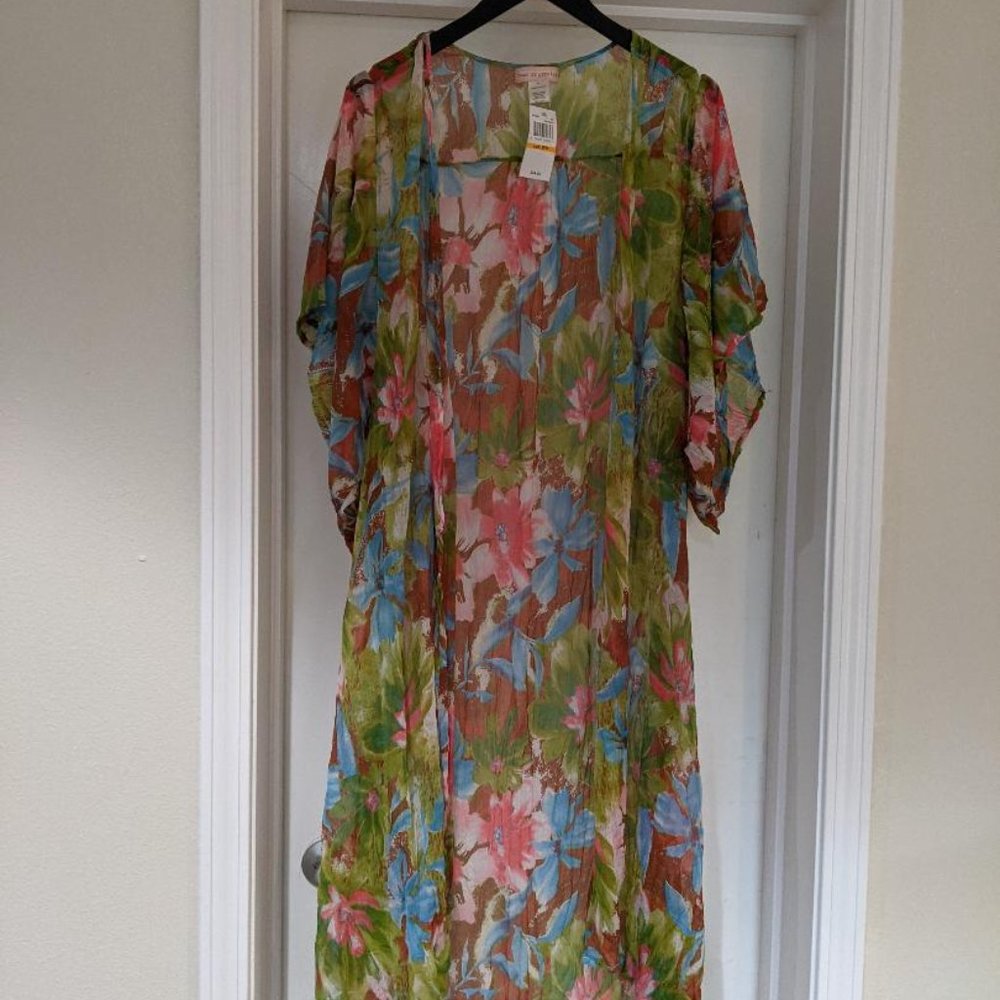 Band of Gypies Kimono/ Swim Cover Floral Print
